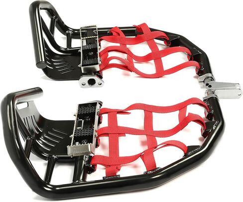 واقي الكعب من Nerf Bars متوافق مع جميع السنوات Honda 400X 400EX وأنابيب الألومنيوم السوداء وأشرطة النايلون الحمراء in Kuwait