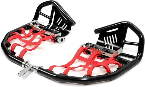 واقي الكعب من Nerf Bars متوافق مع جميع السنوات Honda 400X 400EX وأنابيب الألومنيوم السوداء وأشرطة النايلون الحمراء in Kuwait