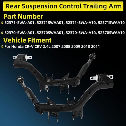 52371-SWA-A01 52370-SWA-A01 أذرع التحكم الخلفية في التعليق تناسب Honda CR-V CRV 2.4L 2007-2011، طقم ذراع التحكم الخلفي الأيمن والأيسر 52371SWAA01 52370SWAA01 in Kuwait