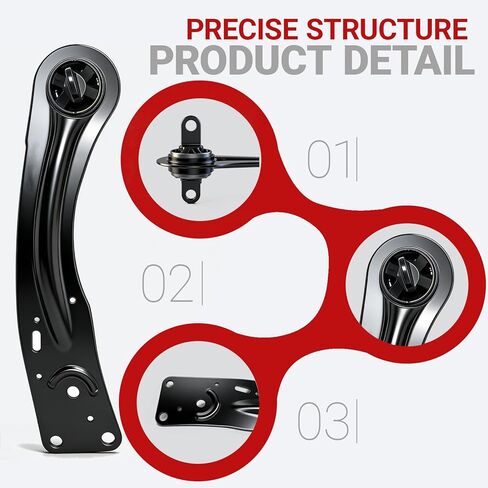 1 Pair Rear Trailing Control Arms and Bushing Both Sides With Bushing compatible with Escape 2013-2019 Replace CV6Z5808A CV6Z5808A 527-998 528-041 in Kuwait