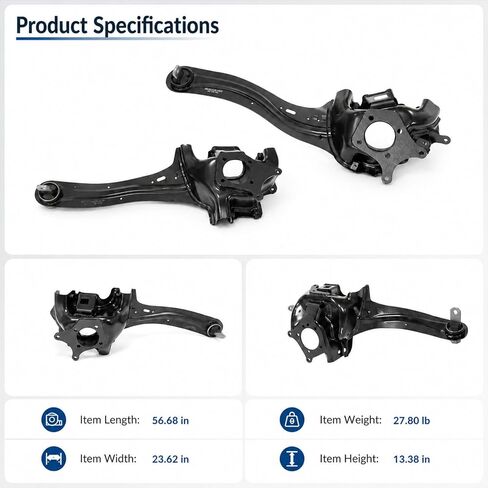 2Pcs Suspension Trailing Arm Rear Left + Right Compatible with Mazda 3 2004-09 in Kuwait
