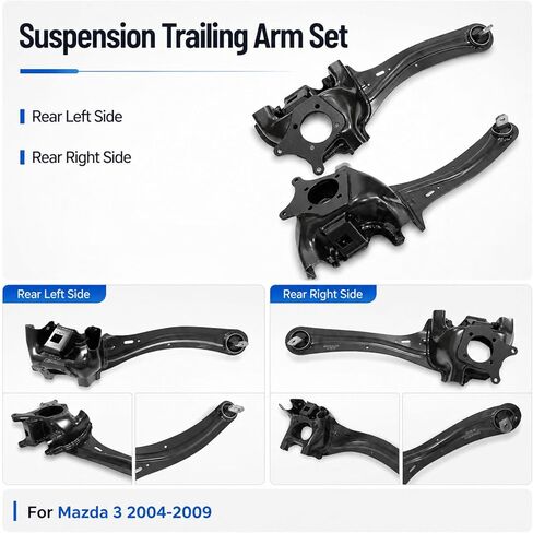 2Pcs Suspension Trailing Arm Rear Left + Right Compatible with Mazda 3 2004-09 in Kuwait