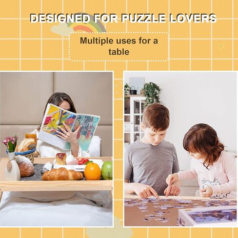 Yacona Puzzle Board 1500 Pieces,34.3"x 26" Jigsaw Puzzle Table with Folding Legs,4 Drawers and Cover,Portable Board Game Table for Adults and Teens with No Installation Required in Saudi Arabia