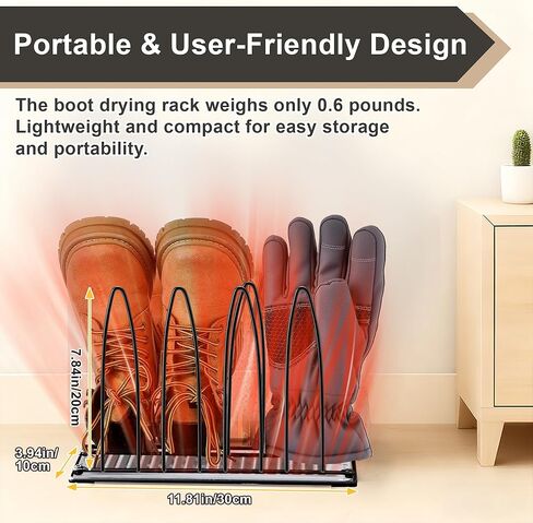 Enhon 1 Pack Metal Shoe Drying Rack, Boot, and Glove Dryer Rack for Shoes Inside Drying (Vent Cover Not Included) in Saudi Arabia