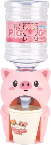 JTLB Mini Water Dispenser Cute Simulation Cartoon Kitchen Toy for Kids Home Kitchen (Pink Piglet) in Saudi Arabia