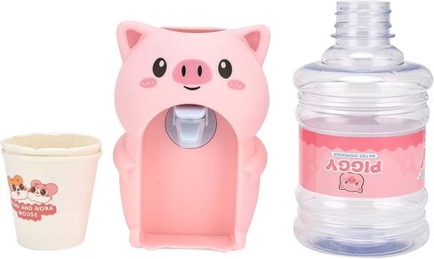 JTLB Mini Water Dispenser Cute Simulation Cartoon Kitchen Toy for Kids Home Kitchen (Pink Piglet) in Saudi Arabia