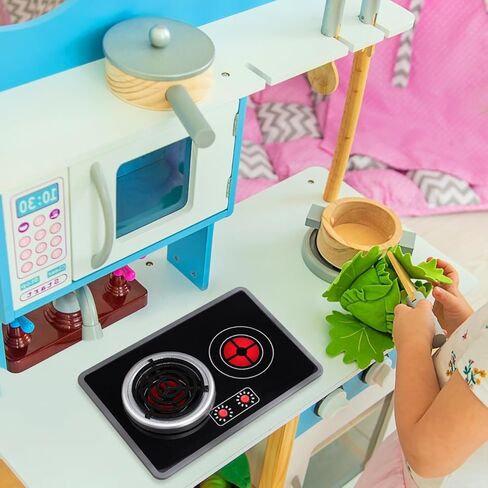 Garneck Kitchen Stove Toy for Kids: Cooking Stove Model with Light and Sound Effect Pretend Play Game Kitchen Appliances Accessories for Toddler in Kuwait