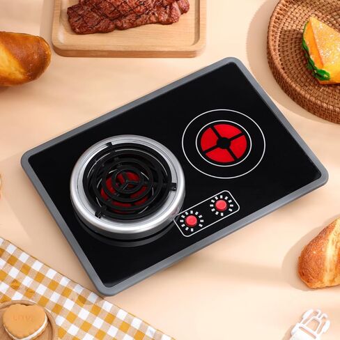 Garneck Kitchen Stove Toy for Kids: Cooking Stove Model with Light and Sound Effect Pretend Play Game Kitchen Appliances Accessories for Toddler in Kuwait