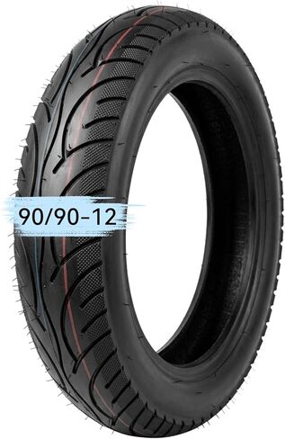 إطار سكوتر 90/90-12 90 90 12 إطار بدون أنبوب مع إطارات 12 بوصة للدراجة الإلكترونية، وE-Moto، وE-Scooter، والدراجة البخارية، والإطارات الخلفية الأمامية للدراجة ثلاثية العجلات الإلكترونية in Kuwait