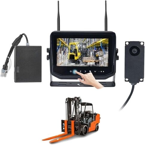 نظام مراقبة كاميرا رافعة شوكية لاسلكية DC24V 48V كاميرا مقاومة للماء متوافقة مع شاحنة الوصول المتوافقة مع LINDE YALE in Kuwait