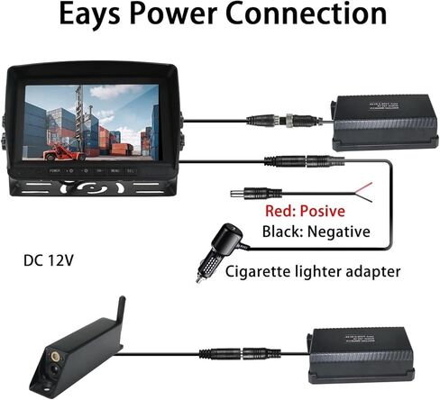 رافعة شوكية لاسلكية 7 بوصة سبليتسين DVR مراقب تحديد المواقع بالليزر 1080P كاميرا رؤية أمامية قاعدة مغناطيسية مجموعات بطارية 9600 مللي أمبير (لا شيء) in Kuwait