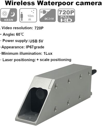 Wireless Forklift Camera Wireless IP69 Waterproof 720P Camera 7/10inch IPS Monitor System Camera for Safety Forklift Operation(Forklift 2pcs 10inch) in Saudi Arabia