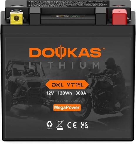 DKL VT20L 15Ah LiFePO4 Battery YTX20L-BS, YUAM320BS,Heavy Duty Replacement for Harley Davidson Road King Street Glide Softail Honda Goldwing VTX1800, Touring, Cruiser, V-Twin, Fat Boy in Kuwait