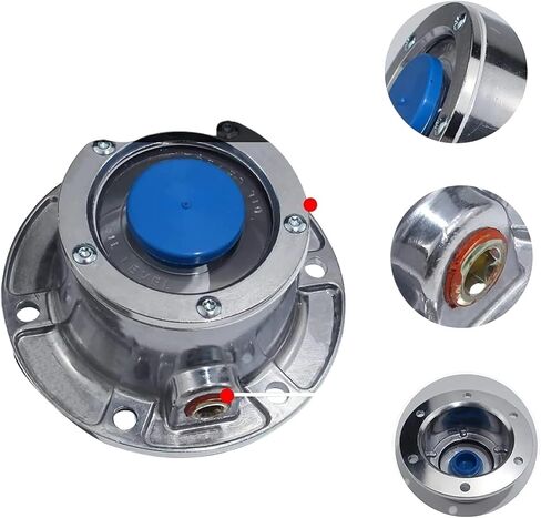 4X Torque Trailer Hub Cap w/Oil Port & Side Fill Plug Replaces Compatible with Stemco 343-4024 in Kuwait