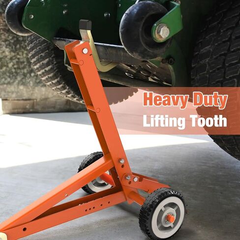 Lawn Mower Lift, 800 Lbs Weight Capacity, Stable Mower Lift Jack for Zero Turn Lawn Mower, Riding Lawn Mower and More, Orange in Kuwait
