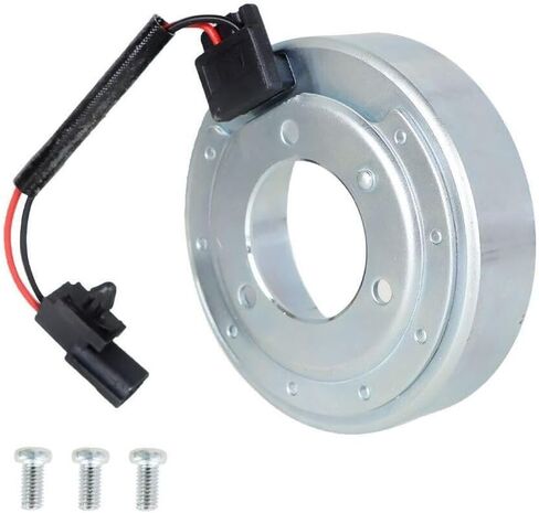 A/C AC Compressor Clutch Coil for Nissan for Rogue 2008-2013 Silver&Black 1Xcoil 3Xscrew HP89103 in Kuwait
