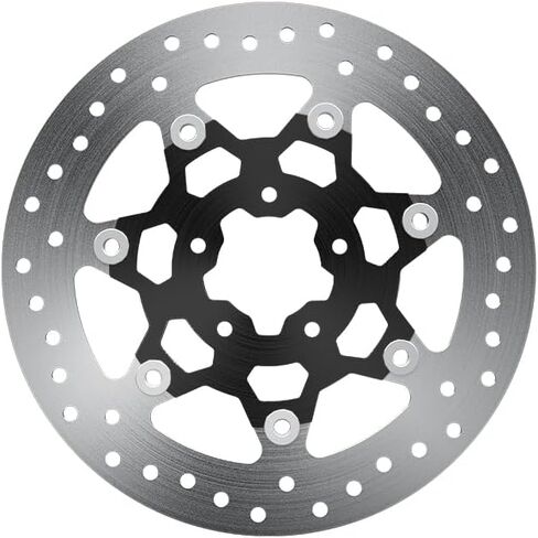 Front Brake Rotor Disc for Harley Davidson Softail 1984-2014, 11.5 Inch One-Piece, Silver, Direct Replacement (For Softail 1984-2014, Front Brake Rotor Disc (Silver)) in Saudi Arabia