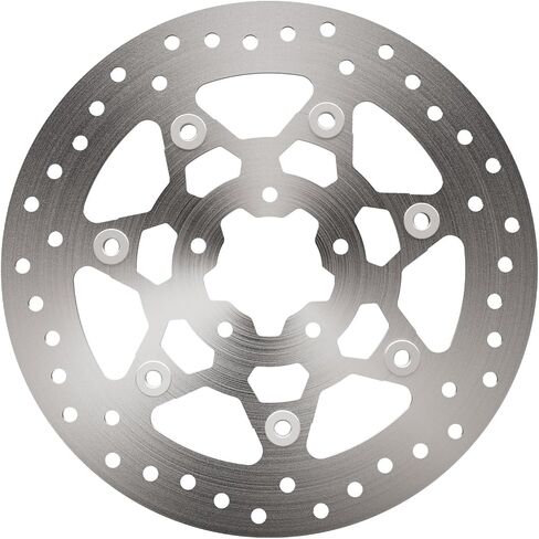 Front Brake Rotor Disc for Harley Davidson Softail 1984-2014, 11.5 Inch One-Piece, Silver, Direct Replacement (For Softail 1984-2014, Front Brake Rotor Disc (Silver)) in Saudi Arabia