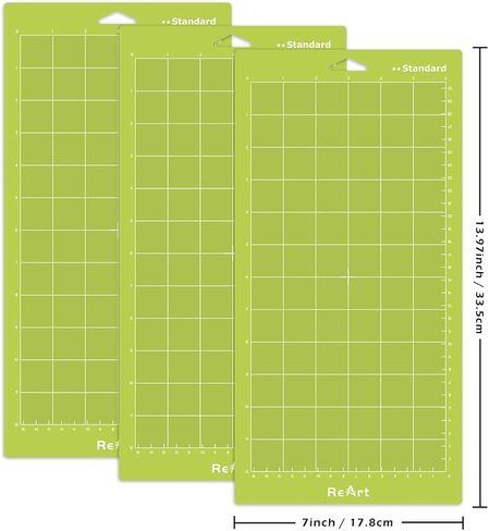 ReArt Standard Grip Adhesive Cutting Mat 6 x 12 Inch For Expression Machine - 3 Pack in Kuwait