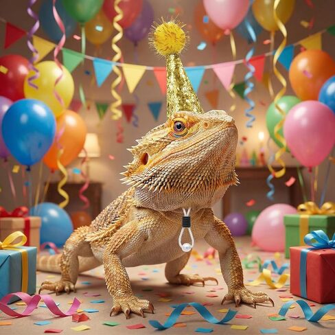 Tiny Party Hats for Stuffed Animals Hamster Hat Pet Show 10pack Mini Small Dog Hats with Sequin with Tinsel Pom Birthday Party Accessories Adjustable for Snakes Hedgehog Lizard Reptile in Kuwait