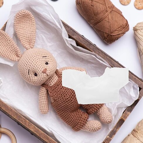ibasenice Baby Doll Tshirt Basic Sublimation Bear Shirt Soft White Bear Clothes for Reborn Baby Dolls and Stuffed Animal Accessories 6-Pack Mini Toy Outfit in Kuwait