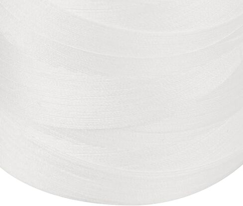Jeanoko White Premium Sturdy Serger Thread for Quilting and Overlock, 4 Pieces Gift for Sewing Enthusiasts in Kuwait