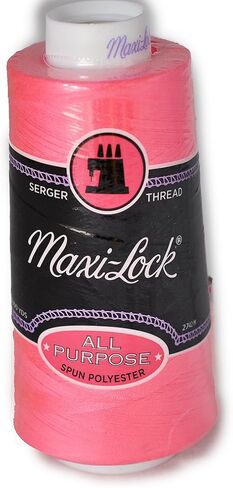 Maxi Lock All Purpose Thread Neon Pink 3000 YD Cone MLT-044 in Kuwait