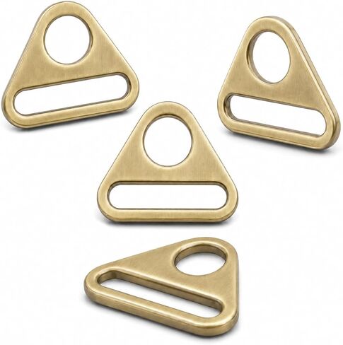 CRAFTMEMORE 4pcs Triangle Ring Adjusters D-rings Adjustment Buckle for Sewing Bag Strap Webbing SC84 in Saudi Arabia
