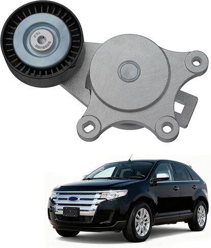 مجموعة شداد الحزام مع بكرة (3.5/L3.7L V6) متوافقة مع Ford Explorer Edge Flex Fusion، Taurus Taurus X، Lincoln MKS MKT MKX MKZ، Mercury Sable، Mazda6 CX-9 استبدال #38485 BT4E6B209CC in Kuwait