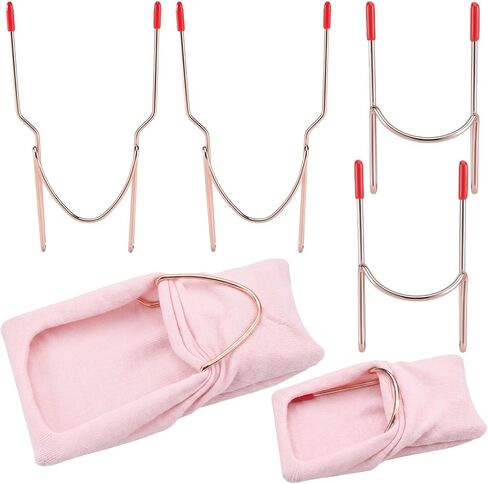 Twistover 4 Pcs Sock Embroidery Machine Aid Hoops Embroidery Hoop Frame Tool Gift for Crafting Enthusiast Accessories Include 2 Adults and 2 Kids in Kuwait