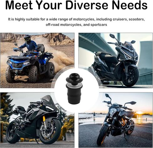 10PCS Universal Motorcycle Windshield Bolts Screws Kit,Aluminum Alloy Motorcycle Fairing Bolt Kit with Hex Wrench,Snowmobile Windshield Fasteners Motorcycles Accessories in Kuwait