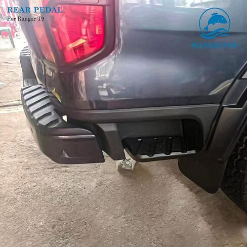 عتبة السرير الخلفية متوافقة مع Ford Ranger T9 2022-2023 XL XLT، خطوة قدم جانبية سوداء للسائق وجانب الركاب in Kuwait