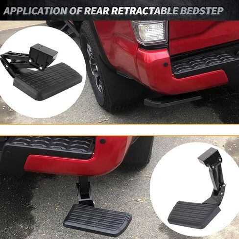 PTS30-34000 Rear Bed Step Tailgate Bedstep Retractable Bumper Step Compatible with 2022-2024 Toyota Tundra Folding Truck Tailgate Step Replaces# PT392-34231 in Kuwait