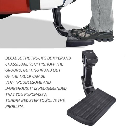 PTS30-34000 Rear Bed Step Tailgate Bedstep Retractable Bumper Step Compatible with 2022-2024 Toyota Tundra Folding Truck Tailgate Step Replaces# PT392-34231 in Kuwait