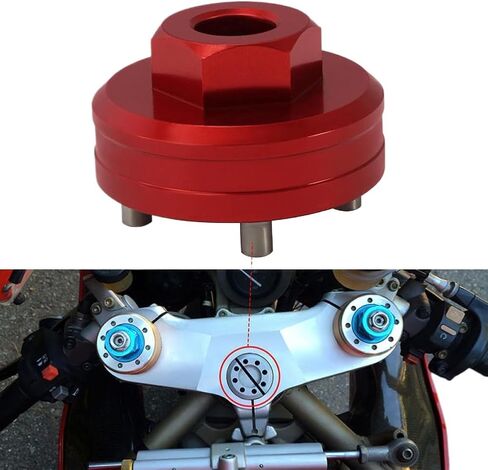 Motorcycle Steering Stem Triple Nut Tool Compatible with Diavel Multistrada 1200 Super Bike 1098 in Kuwait
