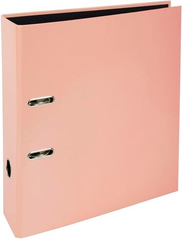 Exacompta - المرجع 53567E - صندوق مكون من 10 ملفات A4 Lever Arch Prem'Touch AQUAREL - 80 مم عمود فقري - 80 مم ميكانيكي - الأبعاد الخارجية: 32 × 28.5 × 8 سم - تنسيق ملف A4 - مرجاني in Kuwait
