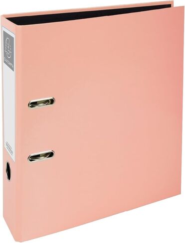 Exacompta A4 Lever Arch File, 75mm, Office Binder, Pack of 3 in Pastel Pink, Stationery Folders for Paperwork and Document Organisation- 227/0004Z in Saudi Arabia
