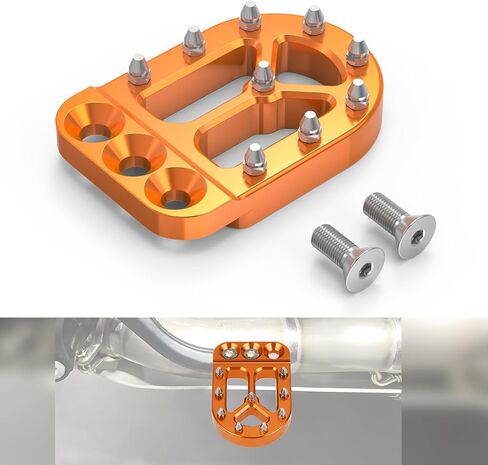 Orange Brake Pedal Lever Pad Extender Compatible with K-T-M 390 Adventure 2020-2023, 790/890 Adventure/R/S 2018-2023, 690 Enduro R 2008-23, 690 SMC R2019-23, 1290/1190/1090/1050/990/950 Adventure in Kuwait