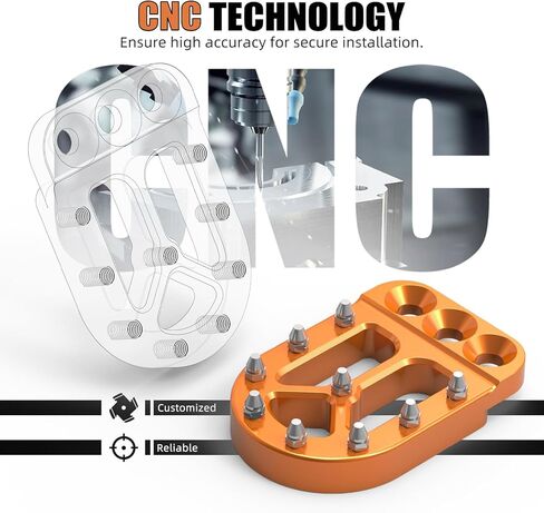 Orange Brake Pedal Lever Pad Extender Compatible with K-T-M 390 Adventure 2020-2023, 790/890 Adventure/R/S 2018-2023, 690 Enduro R 2008-23, 690 SMC R2019-23, 1290/1190/1090/1050/990/950 Adventure in Kuwait