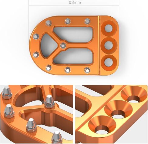 Orange Brake Pedal Lever Pad Extender Compatible with K-T-M 390 Adventure 2020-2023, 790/890 Adventure/R/S 2018-2023, 690 Enduro R 2008-23, 690 SMC R2019-23, 1290/1190/1090/1050/990/950 Adventure in Kuwait