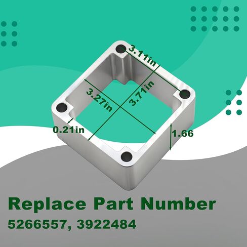 فاصل اتصال مدخل هواء المحرك متوافق مع دودج رام 2500/3500 1994-2006 محرك الكمون 4B3.9 B5.9 6B5.9 B4.5 ISB6.7 إلخ استبدال #5266557 in Kuwait