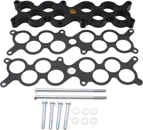 1" Intake Manifold Phenolic Spacer Kit Compatible with Ford Mustang 5.0 GT-40, 1987-93 5.0L V8 in Kuwait