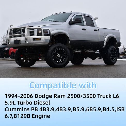 5266557 Engine Air Intake Connection Spacer,Replaces 3922484,Compatible with 1994-2006 Dodge Ram 2500/3500 Cummins PB 4B3.9 4B3.9 B5.9 6B5.9 B4.5 ISB 6.7 B129B Engine in Kuwait