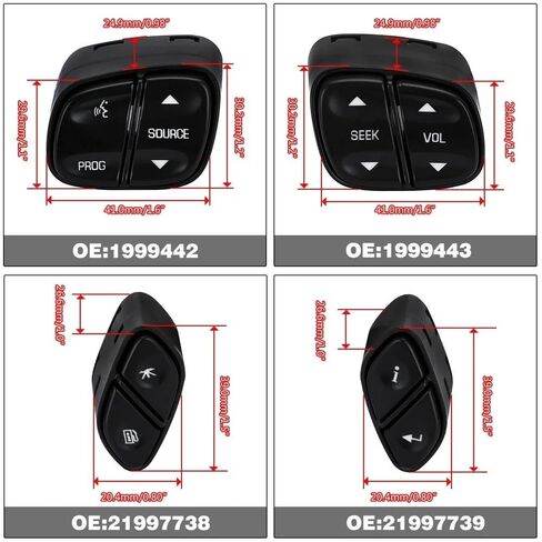 for Chevy for Silverado Steering Wheel Regulator Buttons for GMC for Yukon for Hummer Volume Radio Volume Control Switch in Kuwait