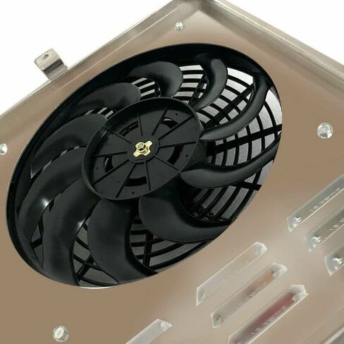 ALLOYWORKS 2 x 12 Fan w/Louver Shroud Thermostat Relay Wire Kit for CU369 1967-1972 Chevy Chevrolet Blazer GMC C10 C20 C30 K10 K20 Van Jimmy Radiador(Radiator Not Included), Full Aluminum in Kuwait