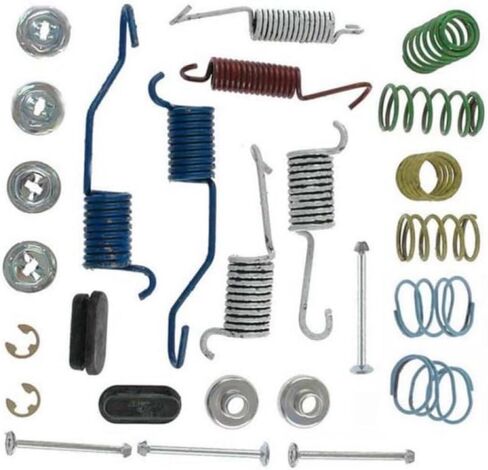 KarParts360 لسيارة Chevy S10 1990-2003 أداة ضبط لقمة الفرامل ومجموعة زنبركية العودة | خلفي | تصنيف الذهب | الينابيع الملونة in Kuwait