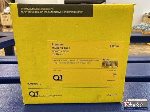 5-STAR Q1-1-1/2 INCH (36MM X 55M) Premium HIGH Performance Automotive Yellow Masking in Kuwait