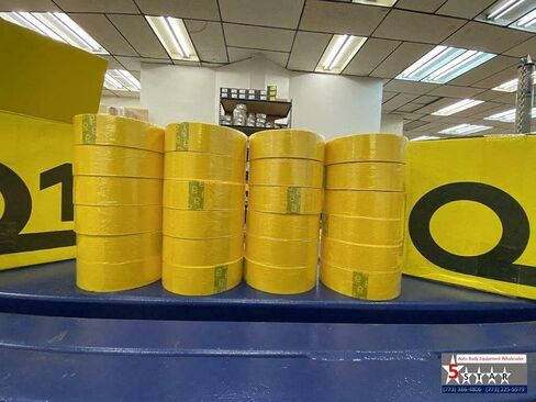 5-STAR Q1-1-1/2 INCH (36MM X 55M) Premium HIGH Performance Automotive Yellow Masking in Kuwait
