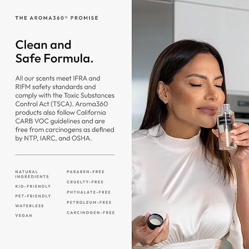 Aroma360 | Heat Elite (Cashmere & Dark Rose) Oil Blend | Miami Heat Edition Essential Diffuser Oil | Aromatherapy Scent Diffuser Oil | Italian Mandarin, Peach Blossom and Patchouli 1.7 fl oz, 50 mL in Saudi Arabia