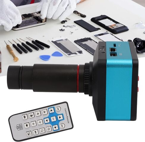 USB Industry Digital Microscope Industrial Camera Microscope Camera Camera with C ‑ Mount Lens 4K HD 12MP 60FPS AC100 ‑ 240V (US Plug) in Saudi Arabia